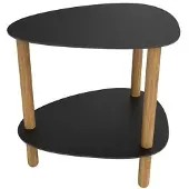 Lind DNA Loungetafel Curve Lounge Table S Bull Black Oak Nature