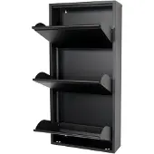 Spinder Design Billy 3 Schoenenkast - Zwart