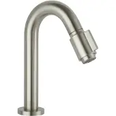 Saqu Essential 2.0 Luxe fonteinkraan met C-uitloop Solid Steel