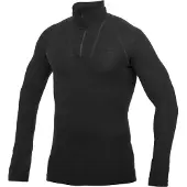 Woolpower Skipully Woolpower Zip Turtleneck Lite Black