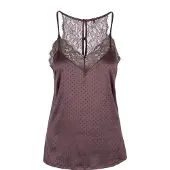 Lingadore Night Slaapshirt Brown Dots | Maat: XXL | Kleur: Bruin