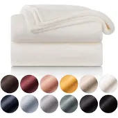 Blumtal - Fleece Deken - Super Zacht Fleece Plaid 150x200 cm - Creme