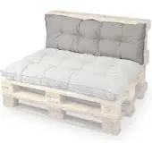 Unique living | Palletkussen Belvi | Outdoor Collectie | Lichtgrijs | 40x120x8cm