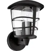 Eglo Aloria - Buitenverlichting - Wandlamp - 1 Lichts - Zwart - Helder