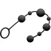 GreyGasms Siliconen Anaal Kralen - Zwart