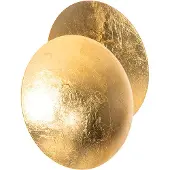 QAZQA Moderne wandlamp goud rond 20cm - Sunrise