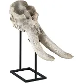 Furnilux terra wit antiek poly schedel beeld