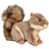 Tobar Pluche knuffeldier grijze eekhoorn 23 cm - Bos dieren speelgoed knuffels