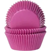 Cake Supplies Cupcake Vormpjes - Fuchsia roze - pk/50 - Baking Cups voor Muffins en Cupcakes