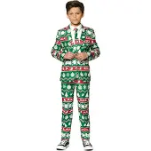 Suitmeister kostuum Christmas Green Nordic Pak Jongens Groen All over print - maat 128/140