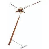 Nomon Puntero Tafelklok Chromed Steel and Walnut Wood | Puntero N