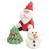 You do it Kerst decoratie - taart - Suikerdecoratie Kerst 3D - Set/3