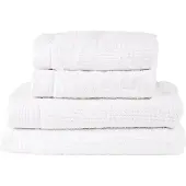 Zone Denmark Handdoekenset Towels Classic White (Set van 4)