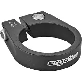Ergotec Zadelpenklem - Zadelklem - Aluminium - Zwart - Schroefsluiting
