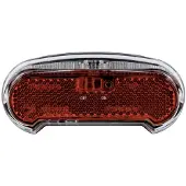 Axa Riff Battery Switch Achterlicht – LED Fietsverlichting op Batterij – 600 m Zichtbaarheid – 50–80 mm Montage – Geïntegreerde Reflector