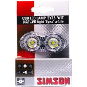 Simson Koplamp Eyes Usb Led Oplaadbaar Zwart