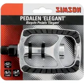 Simson Aluminium fiets pedalen - antislip en reflectoren - voor stads- en E-bikes