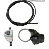 Shimano Nexus SL-3S41E draaiversteller 3 speed (met kabels en clickbox) - zwart