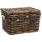 New Looxs Melbourne Medium Fietsmand Voordrager - 24 liter - Rotan - Bruin