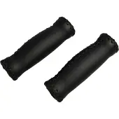 Simson Lederen handvatten - handgestikt - zwart - lang - comfort foam vulling