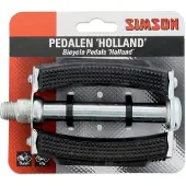 Simson Klassieke fietspedalen - Staal & PVC - Extra grip - Reflectoren - Soepele kogellagers