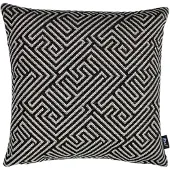 Raaf sierkussen-hoes Maze zwart 50x50 cm