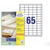 Avery Zweckform Etiket Avery LR3666 38x21.2mm recycled wit 6500 stuks