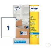 Avery Zweckform J8167-25 verzendetiketten A4 199,6 x 289,1 mm wit (25 etiketten)