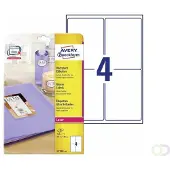 Avery Zweckform Etiket Avery L7769-40 99.1x139mm hoogglans wit 160 stuks