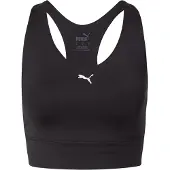 Puma Mid Impact All-In Long Line Bra Dames Sportbeha - Zwart - Maat XL