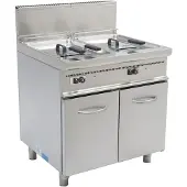 Saro Gasfritteuse met Onderstel | 2 x 17 (Lager dan 90 cm)