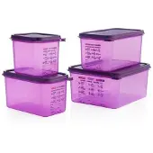 ARAVEN Voedselbak Araven, GN1/6, 2,6L, siliconen allergenen, incl deksel