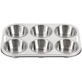 Vogue Diepe RVS muffinbakvormen | 6 vormen