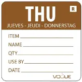 Vogue Kleurcode sticker donderdag Vogue, 500 stuks