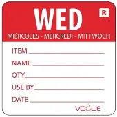Vogue Kleurcode sticker woensdag Vogue, 500 stuks