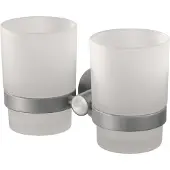 Haceka Kosmos dubbele bekerhouder RVS-look