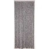Unyqoos Kattenstaart gordijn antraciet-wit 100x230cm