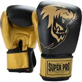 Super Pro Combat Gear Undisputed Punching Bag Bokshandschoenen - Zwart/Goud - S
