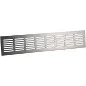 Nedco aluminium plintrooster 40 x 8 cm, RVS