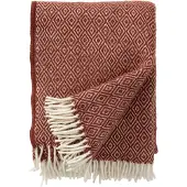 Klippan Yllefabrik Stella Plaid 130x200 Cm Roest - Plaids & dekens Lamswol Orange - 202210