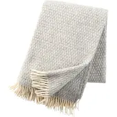 Klippan Yllefabrik Knut Len Deken 130x200 Cm Lichtgrijs - Plaids & dekens Wol Light Grey - 209203