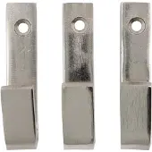 House Doctor Bath Haken 7 Cm Pak Van 3 Zilver - Haken en hangers Roestvrijstaal Roestvrij staal - 205343006