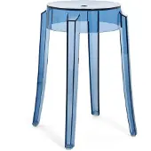 Kartell Charles Ghost Kruk - Set van 2 H 46 cm | Powder Blue