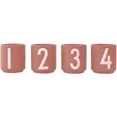 Design Letters espressokop 4-pack Nude