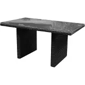 AVH-Collectie Ibiza premium lounge-diningtafel 140x80xH70 cm antraciet