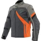 Dainese Ranch Tex Jas Ebony Houtskool Grijs Vlam Oranje Maat 52