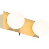 QAZQA Moderne wandlamp goud 28 cm IP44 2-lichts - Cederic