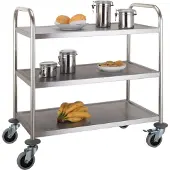 CombiSteel Serveerwagen, demontabel, Combisteel, 3 bladen, 86(b)x54(d)x94(h)