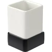 Haceka Bekerhouder Aline Black 7,4x11,4 cm Keramiek Mat Zwart