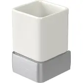 Haceka Aline bekerhouder geborsteld aluminium